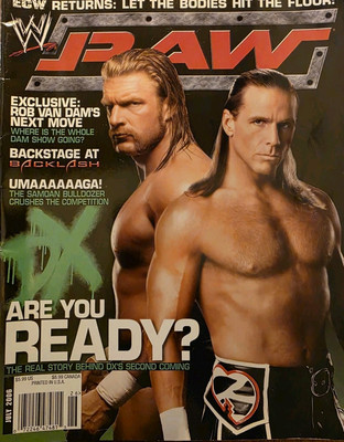 WWE Raw Magazine July 2006 Shawn Michaels HBK & Triple H