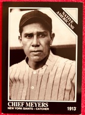 Chief Meyers New York Giants 1992 TSN Conlon Collection National NSCC promo card