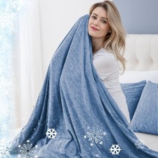 Cooling Blanket for Hot Sleepers Lightweight Summer Cold Thin Blankets