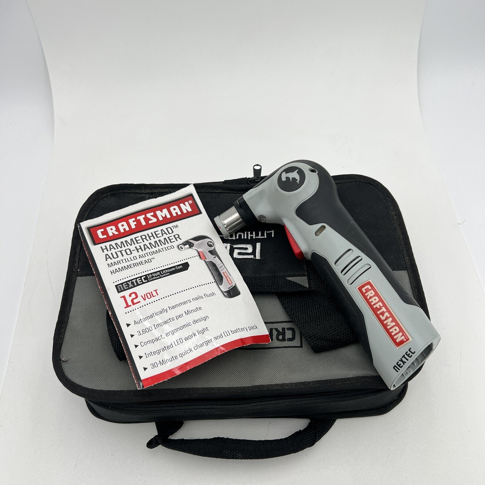 Craftsman Nextec Hammerhead Auto Hammer 12V + Carry Bag eBay