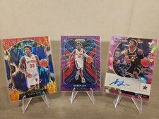 Lot Of 3 2020-21 Saben Lee Rookie RC Purple Wave, Red/White/Orange Shimmer, Auto