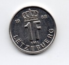 Luxembourg 1988, Jean Grand-Duc, LËTZEBUERG 1 Franc (1LUF) — photo 1