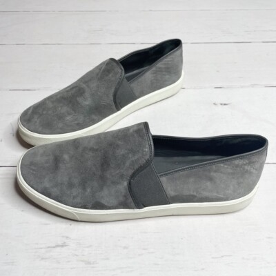 ?VINCE Preston Suede Slip-On Sneakers LIGHT WOOD SMOKE (Gray) SZ 6.5 MSRP $225 Vince Women main image 2