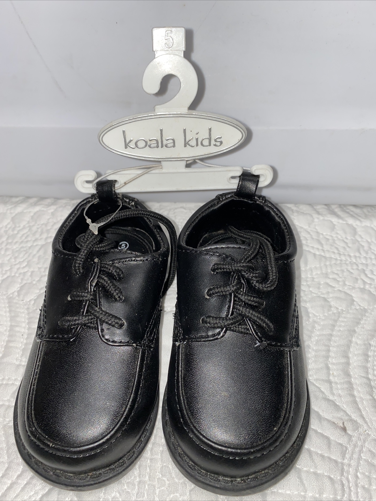 SAOLA Abito nero Koala bambini taglia 5 ragazzi scarpe casual Oxford giocattoli stringati R Us NUOVO