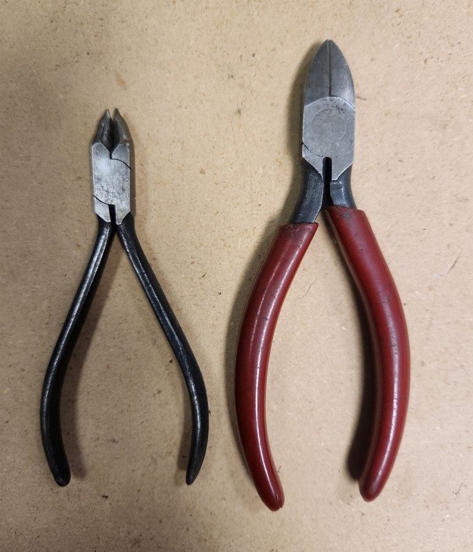  Lot Of 2 Vintage M.klein tools 5" diagonal cutting pliers pointed 245-5c USA