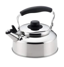 Whistling Tea Water Kettle for Easy Mouth Pouring Stainless Steel 2.6L