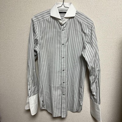 GUCCI dress shirt, white and black stripes size 38 men