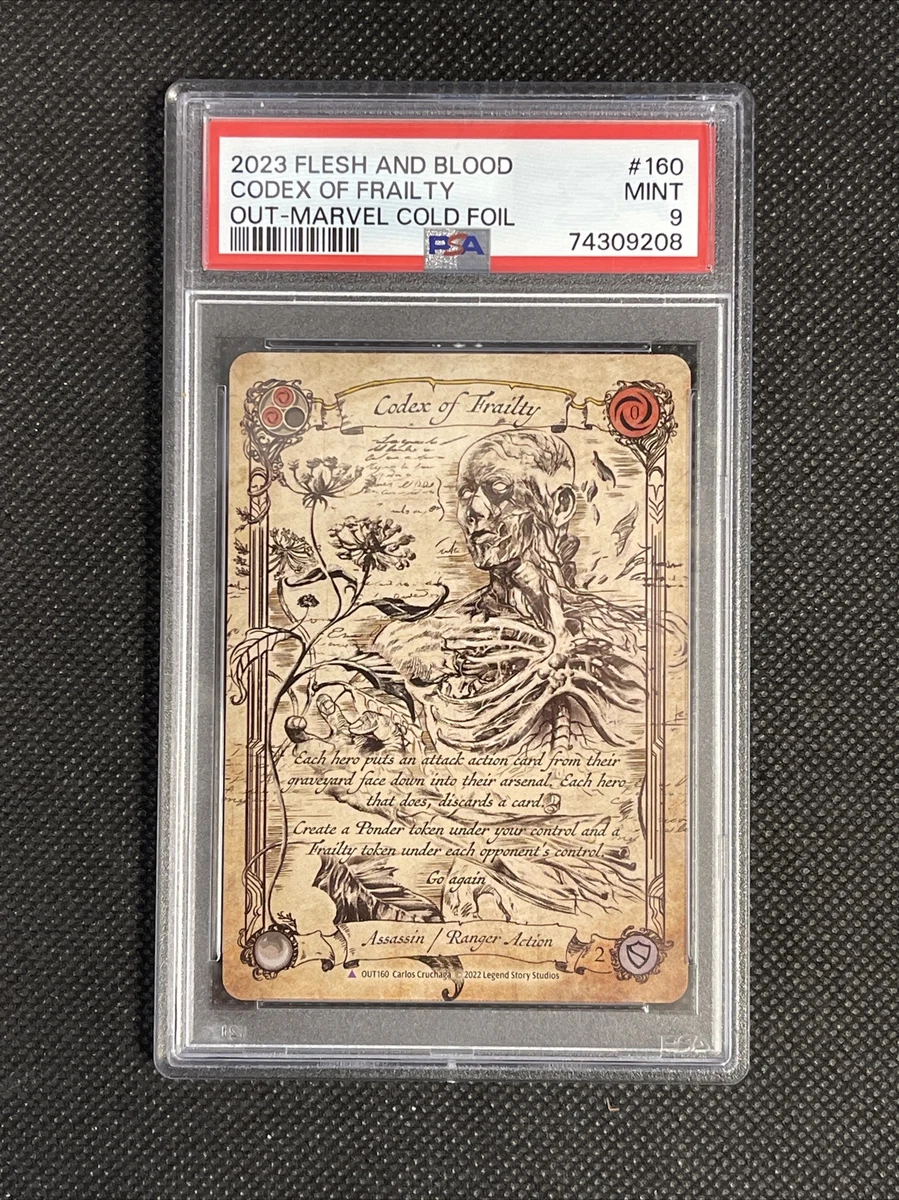 Flesh and Blood Outsiders Codex of Frailty PSA 9 Mint OUT160 | eBay