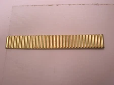 2-11/16" Vertical Ridges Design Gold Tone Vintage SWANK LARGE Tie Bar Clip
