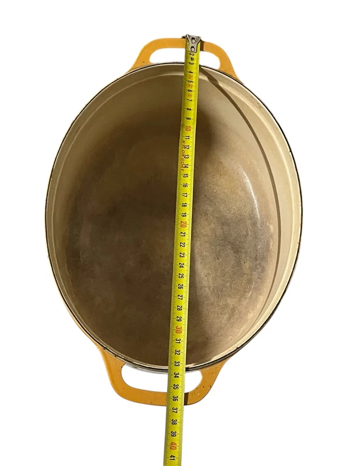 ANCIENNE MARMITE CASSEROLE COCOTTE FONTE DE FONTIGNAC PAS LE CREUSET PLAT A FOUR - Photo 3/4