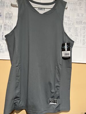 Point 3 Team Basketball Elevate Reversible Jersey  Gray White ~ Size L
