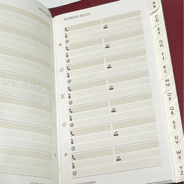 LOUIS VUITTON（LV） Buone condizioni cover notebook Louis Vuitton vernice rossa 14