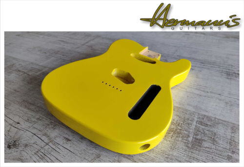 Tele Erle Body / Tele Alder Body, Finish High Gloss Graffity Yellow - Bild 4 von 8
