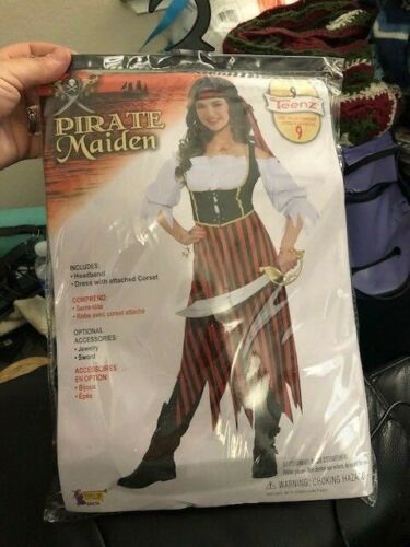 Pirate Maiden Teen Costume One Size Fits up to Size 9 New!!! - Picture 1 of 3