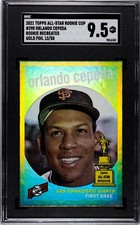 2021 Topps All-Star Rookie Cup Recreates Orlando Cepeda GOLD FOIL /50 SGC 9.5