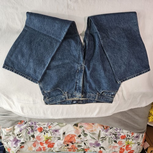 IZOD Jeans Men's 40x32 Blue Denim Classic Fit Waist Dark Wash Vintage Straight - Picture 14 of 15