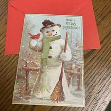 Have A Merry Christmas Happiness Holiday Season 5”x7” Hallmark Greeting Card