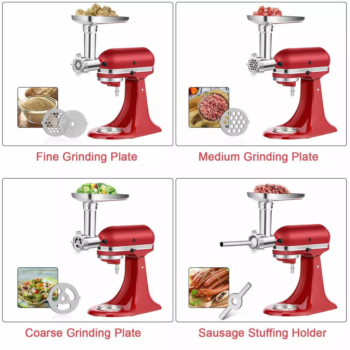 KitchenAid Stand Mixer Residential Plastic Sausage Stuffer Kit at