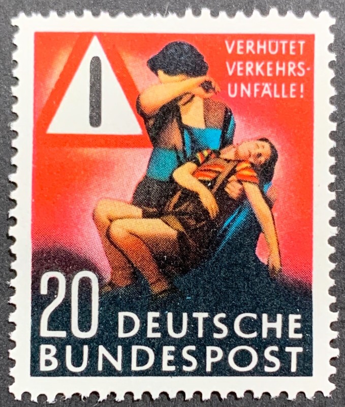 Germany, Bundesrepublik Deutschland, Prevent Traffic Accidents, Scott 694, MNH