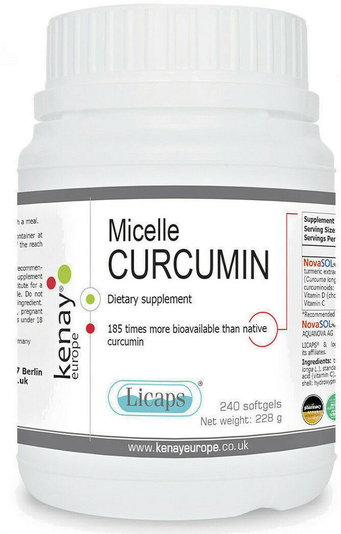 Micelle Curcumina Novasol 240 Cápsulas Licaps – Suplemento Nutricional