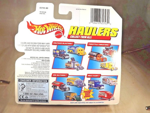 1999 Hot Wheels Haulers Voltage Blasters CABLE TRON Signal Truck Gray/Chrome - Picture 6 of 6