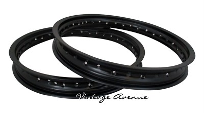 YAMAHA XS1 XS2 TX500 TX650 TX750 XS500 XS650 ALUMINUM (BLACK) F+R
