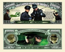 OUR GREEN HORNET MILLION DOLLAR BILL (25 Bills)