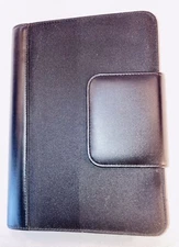 Franklin Covey Monthly/Weekly Organizer 365 Black Magnetic Flap W/Inserts