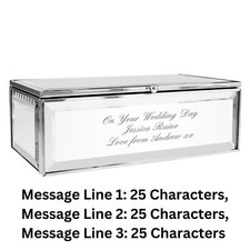 Personalised Any Message Mirrored Jewellery Box