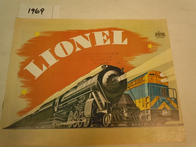 Lionel CATALOG 1969 8-page Golden  Spike Centennial