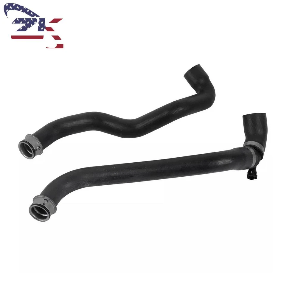 2Pcs Radiator Coolant Hose Upper & Lower For Mercedes Benz E320 2003-2005 3.2L - Image 2 of 4