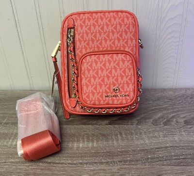 Michael Kors Jet Set Medium Signature Logo Crossbody Bag
