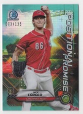 2021 Bowman Chrome Prospects - Nick Lodolo Position Promise Aqua Refractor /125