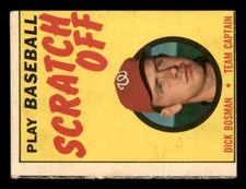 1970 Topps Scratch-Offs Baseball #6 Dick Bosman PR