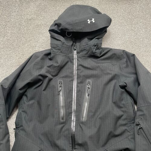 Under Armour Jacket Medium Black Storm Coldgear Infrared Full Zip Hooded READ - Picture 2 of 15