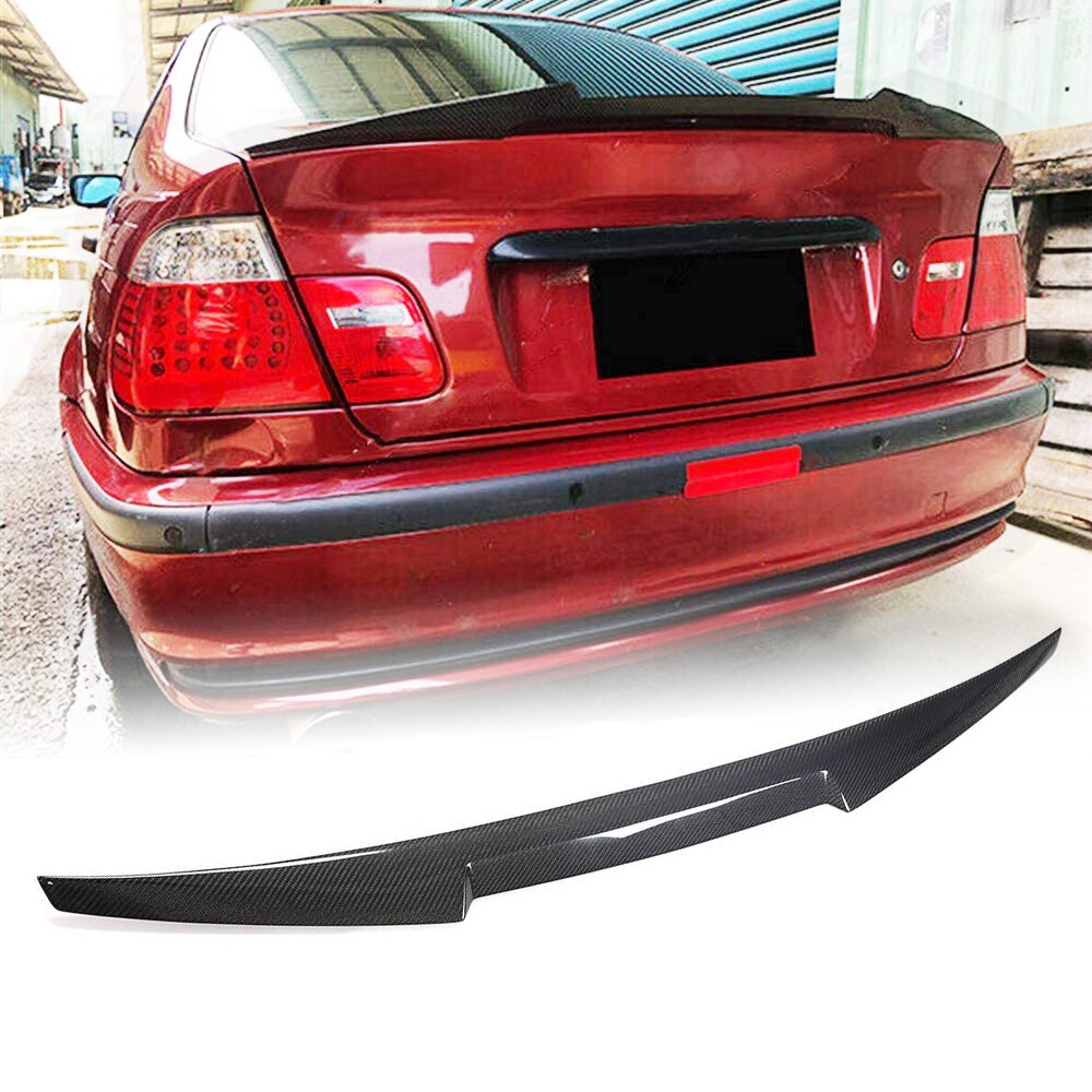Carbon Fiber Rear Trunk Spoiler Wing For BMW 3 Series E46 328i M3 Coupe 1999-06