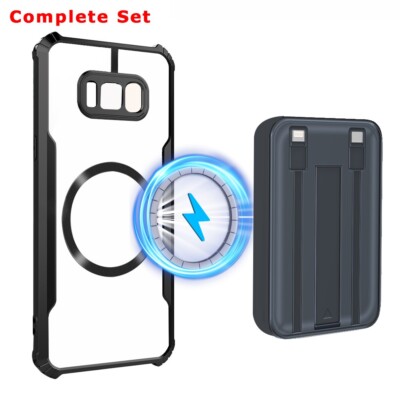 Option body magnet protect no wire mobile power f Samsung Galaxy S8 G950U Phone