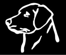 Labrador Outline Pet Dog Vinyl Decal Sticker Window Toolbox Truck Car