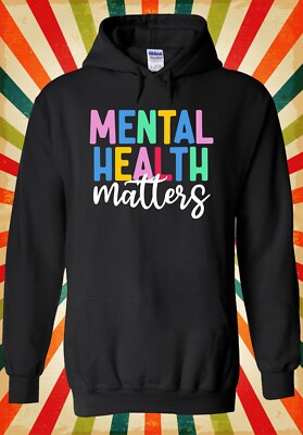 Mental Health Matters Psychologist Herren Damen Unisex Oberteil Hoodie Sweatshirt 3284