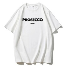 Prosecco Mood Ladies T shirt Logo Top Cocktail Lover Gift For her party fashion