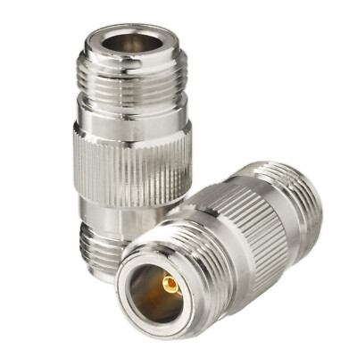 2pcs N Female to Female Adapter 50ohm for Ham Radio Antenna WiFi Antenna Router