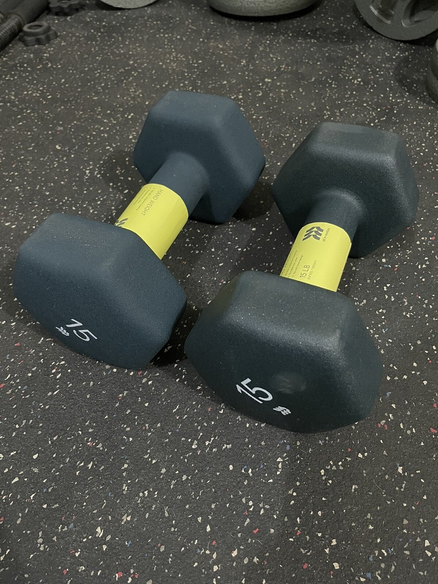 **PICK UP ONLY NEW All in Motion 15 lb pound Neoprene Hex Dumbbell  Weight