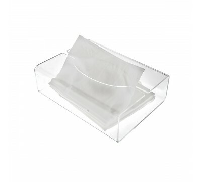 E-124 PKL-B Porta kleenex in plexiglass trasparente - Misura: 23x13x H6 cm