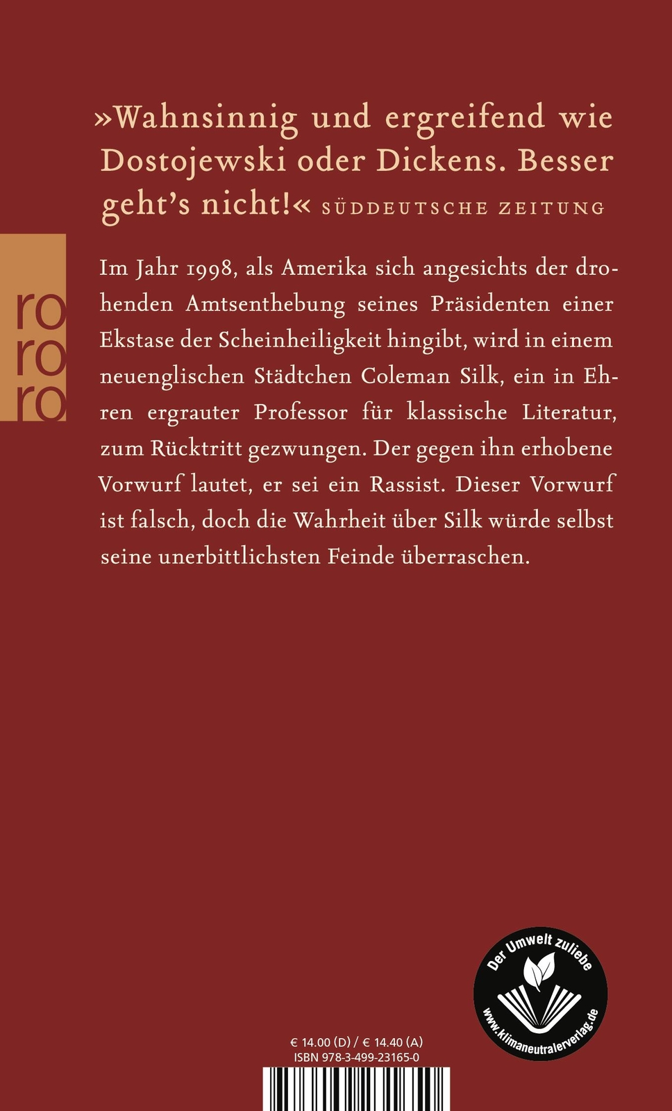 Thumbnail - Der Menschliche Makel, Philip Roth