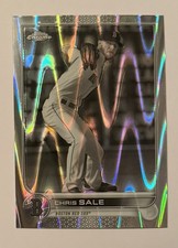 2022 Topps Chrome Sonic Chris Sale Black& WhiteRayWave Refractor Atlanta Braves 