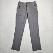 Figs Women’s Yola Skinny Scrub Pants 2.0 Gray Size Small Medical Healthcare 