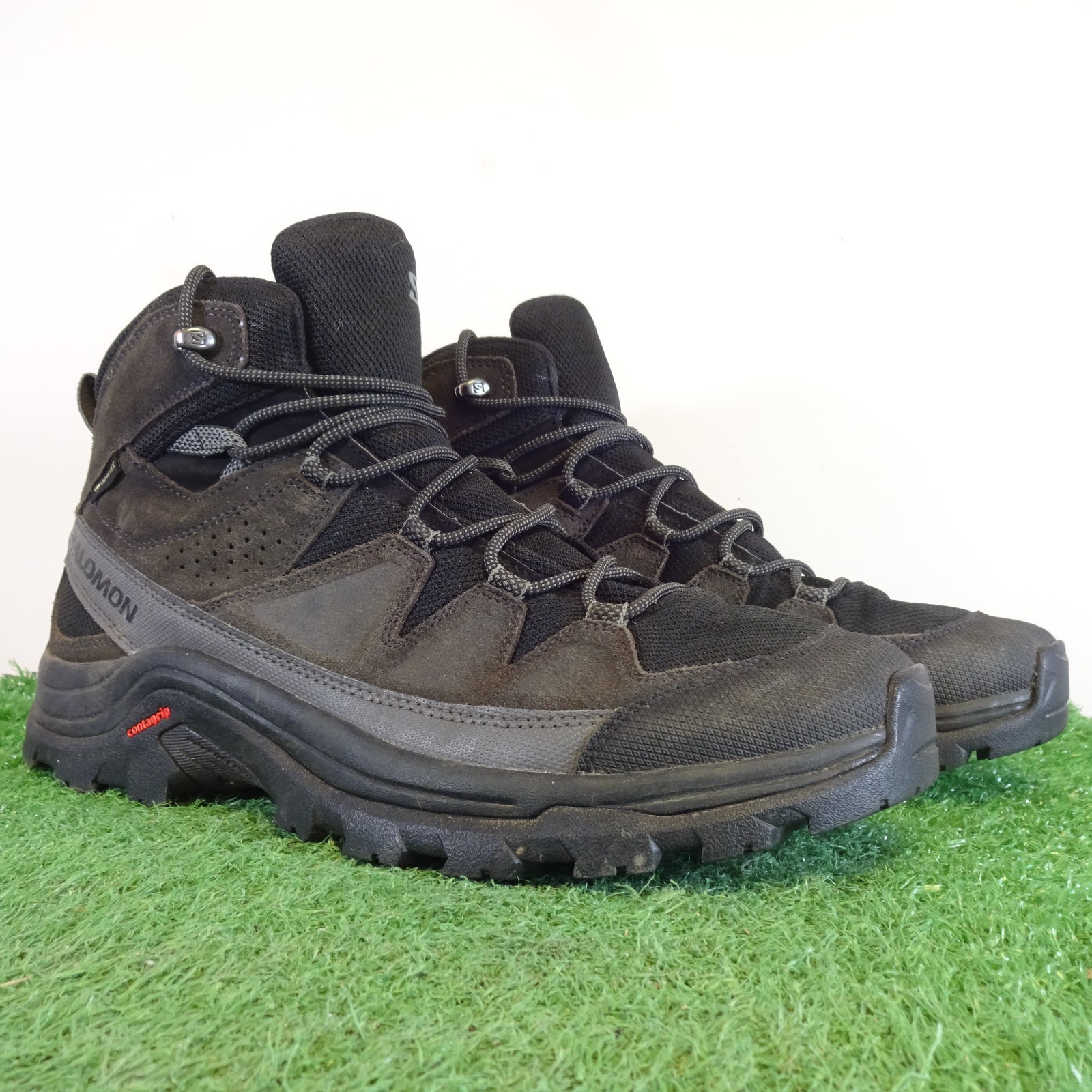 Scarpe da passeggio Salomon taglia 9 da uomo Trainer Quest Rove escursionismo sentiero Goretex escursionismo