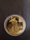 Gold Plated $50 Coin Copy Liberty United States-Metal Clad Copy