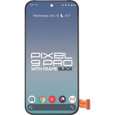 For Google Pixel 9 Pro OLED LCD Touch Screen Digitizer Frame Assembly Black US