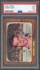 1966/67 Topps Hockey #35 Bobby Orr Rookie PSA 5.5